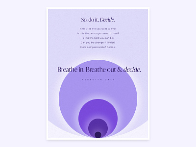 Breathe – Poster of the day #1 graphic design poster