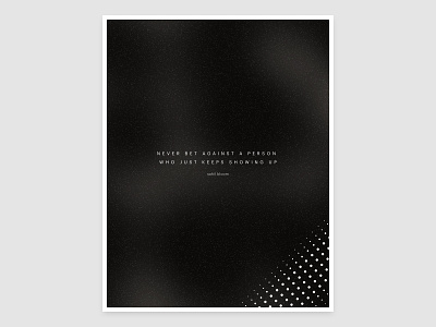 Bet – Poster of the day #2 design graphic design poster