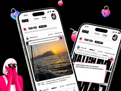 Gigi Dating App · Core Feature Prototype · Product & UX/UI Case app dating app mobile product design prototype ui ux