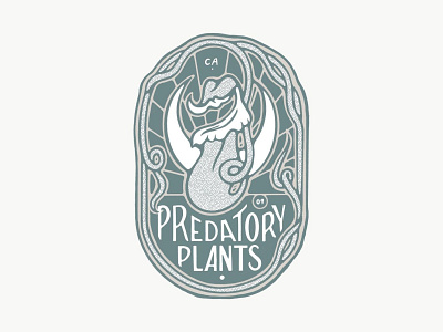 Predatory Plants - Personal Redesign branding half moon bay logo organic plants predatory