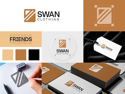 Swan Clothing Logo Design brand book brand guideline brand identity branding clothing logo creative logo design fashion logo graphic design logo logo design