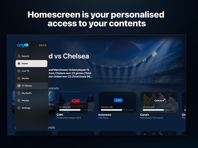 AnyTV for tvOS (Apple TV) android app apple tv appletv tv tvos ui uiux