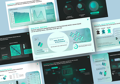 DEEPSEQ.AI | investor deck design graphic design pitch decks powerpoint ppt pptx presentation presentation design ui