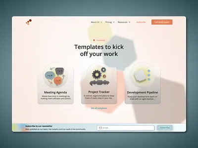 Features Section illustration ui design ux design web design