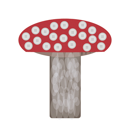 "button" mushroom button buttons chriscreates chrismogren design drawing illustration mushroom