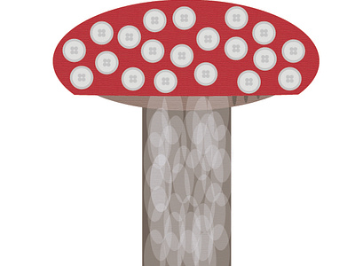 "button" mushroom button buttons chriscreates chrismogren design drawing illustration mushroom