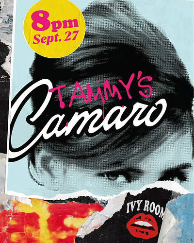 Tammys Camaro gig poster concert poster rock poster