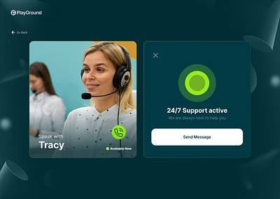 Customer Support UI component branding contact page customer support graphic design ui