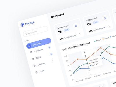 HR Management Dashboard admin dashboard charts dashboard employee management hr hr dashboard interface management dashboard minimal product design profile table typography ui ui design ux