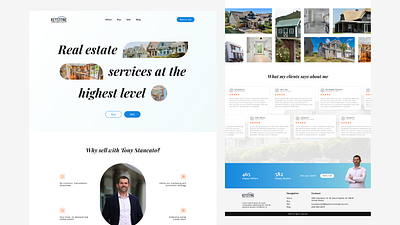 Real Estate Website figma landing page portfolio portfolio website real estate real estate agent web design website