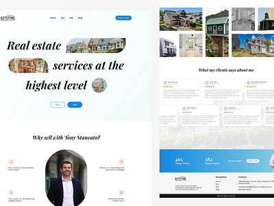 Real Estate Website figma landing page portfolio portfolio website real estate real estate agent web design website