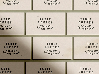 Business Cards for Table Coffee brand identity branding cafe cards coffee coffee roasters coffee shop design graphic design logo print design unto dust visual identity