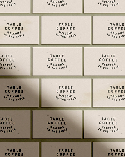 Business Cards for Table Coffee brand identity branding cafe cards coffee coffee roasters coffee shop design graphic design logo print design unto dust visual identity