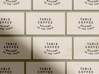 Business Cards for Table Coffee brand identity branding cafe cards coffee coffee roasters coffee shop design graphic design logo print design unto dust visual identity