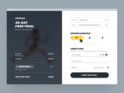 DUI #2: Checkout checkout clean daily ui daily ui 002 dailyui dailyui 002 minimal simple ui