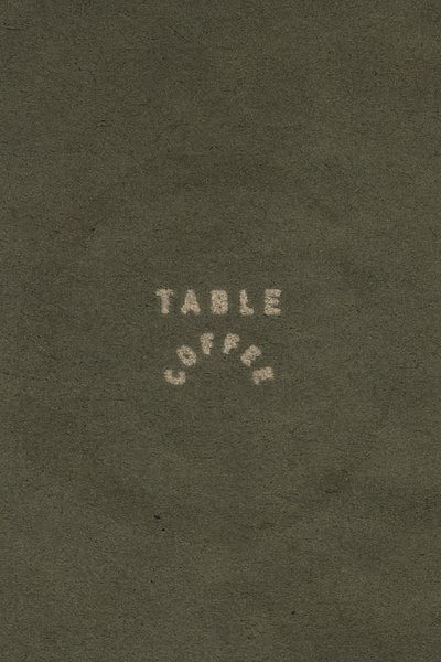 Table Coffee Logotype brand identity branding cafe coffee coffee shop design graphic design hand crafted logo logotype unto dust word mark