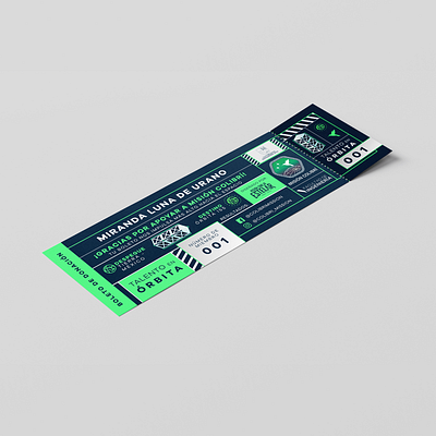 Ticket Misión Colibrí branding colibrí design graphic design hummingbird illustration space space ticket ticket