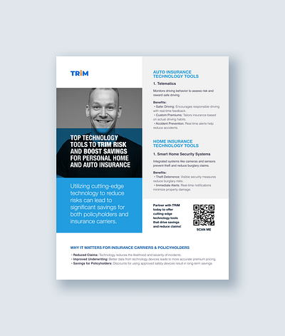 Personal Lines One-Pager Design for TRiM marketingdesign