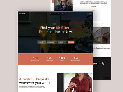 Real Estate Website appdesign dailyui design designinspiration figma interfacedesign realestate ui uidesign uiinspiration userexperience userinterface ux webdesign webdesigninspiration