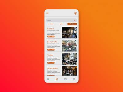 Daily UI #022 - Search app design daily ui design restaurant restaurants search search engine ui ui design