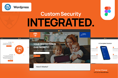 Custom Security Integrated | UX/UI and WordPress | Elementor agency website elementor figma landing page modern security security website seo ui ux wordpress