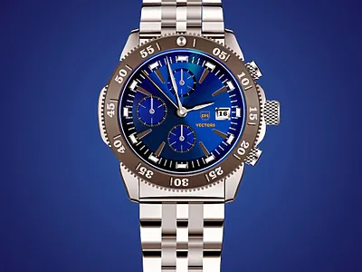 Design watch object file EPS AI custom design