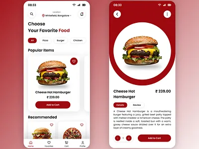 Food Mobile App app dailyui figma food foodapp foodmobileapp ui uidesign uiux uiuxdesign ux uxdeisgn