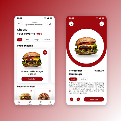 Food Mobile App app dailyui figma food foodapp foodmobileapp ui uidesign uiux uiuxdesign ux uxdeisgn