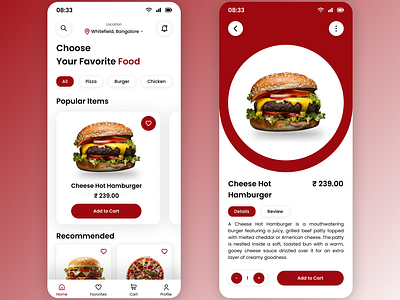 Food Mobile App app dailyui figma food foodapp foodmobileapp ui uidesign uiux uiuxdesign ux uxdeisgn