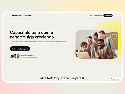 Digital Academy | Landing Page figma framer productdesign ui web design