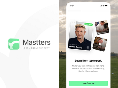 Mastters Courses Mobile Apps - Onboarding Flow app app design branding clean courses design learning learning app logo mobile mobile app ui uiux ux web design