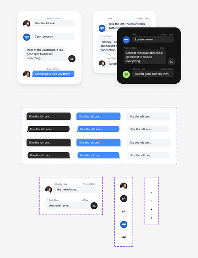 Chat Messages from Component Collector card chat component design figma message odw ui