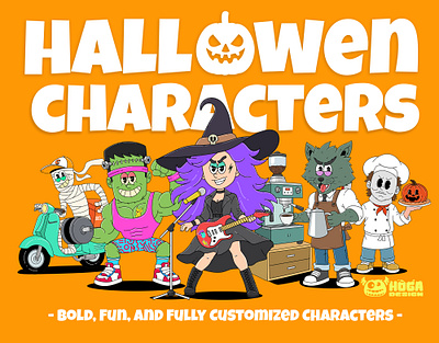 Halloween Season Characters Design cartoon cartoon character cartoon illustration cartoon logo cartoon retro character design childrens illustration comic style creative design custom character cute characters game character halloweeen halloween illustration illustration mascot logo retro illustration spooky vector vector illustration