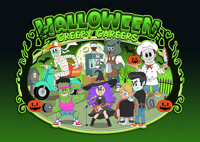 Halloween Season Characters Design cartoon cartoon illustration cartoon retro character design childrens illustration comic style concept art creative design creepy cute characters digital art fun art ghost halloweeen halloween illustration horror illustration retro illustration spooky vector illustration