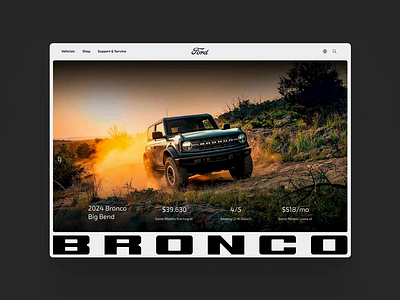 2024 Ford Bronco Land Page 2024 bronco design desktop digital ford suv website