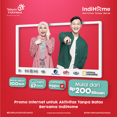 IndiHome Ads ads graphic design internet provider