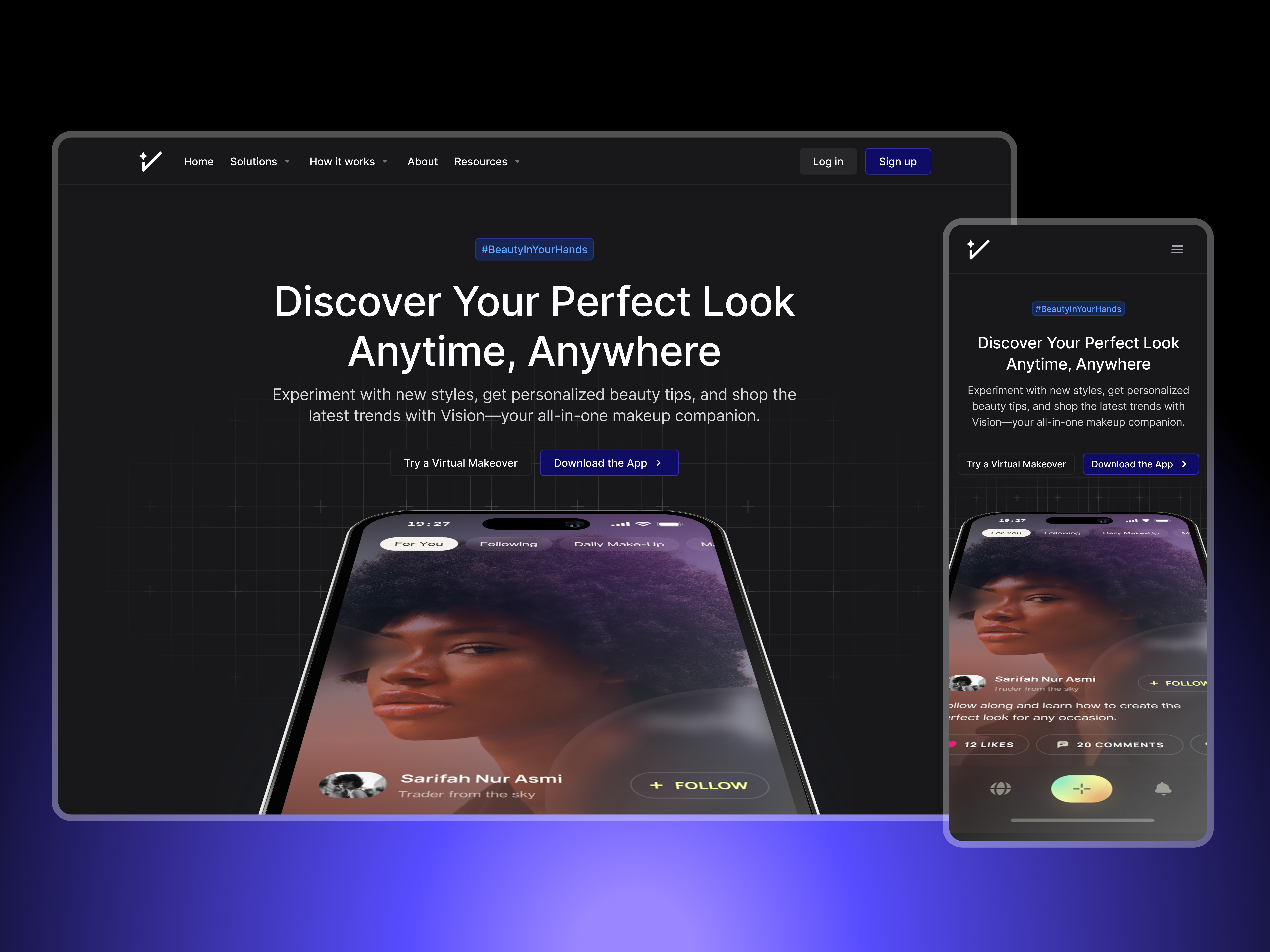 Example of Website Landing Page