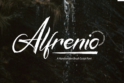 Alfrenio | Handwritten Brush Script title