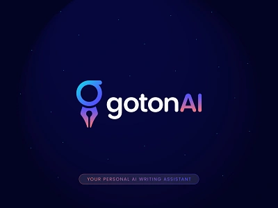 gotonAI Copywriting AI Bot Logo Design: Letter g + Ink Pen ai ai logo artificial intelligence brand identity branding chatbot content copywriting copywriting logo creative logo gradient ink pen letter g logo design modern logo pen saas software logo technology writing