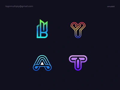 Logo Alphabet - B, Y, A, T letters a app b brand identity branding business logo company logo crypto design icon lettering letters logo logo logo design logos saas t tech web 3 y