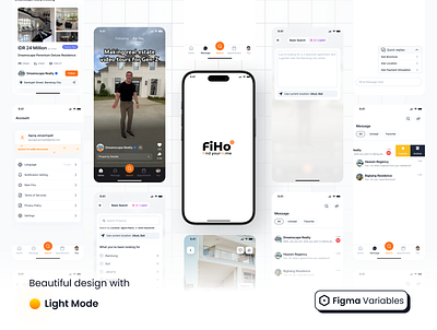 FIHO - Real Estate Mobile App UI KIT figma mobile app property property mobile app real estate ui ui kit ui ux ux