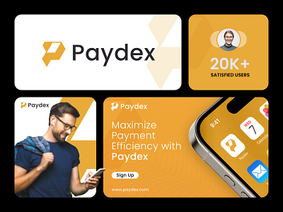 Paydex - letter P Financial Technology, Fintech Logo & Branding blockchain branding finance financial solution financial technology fintech letter p logo logo logo design logo designer logo icon modern logo money nft online money payment tech transaction transefer wallet