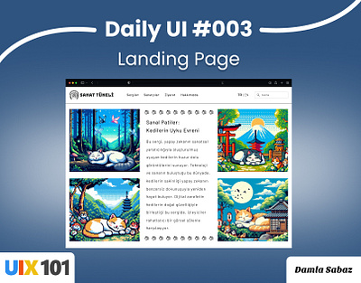 Daily UI Challenge #003 - Landing Page dailyui dailyuichallenge landing page ui ui003 uix101