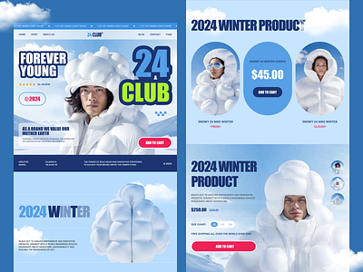 2dclub -Fashion Ecommerce Website awe cart cloth clothing design e commerce ecommerce ecommerce fashion online store shop shopify store web web design website winter woocommerce