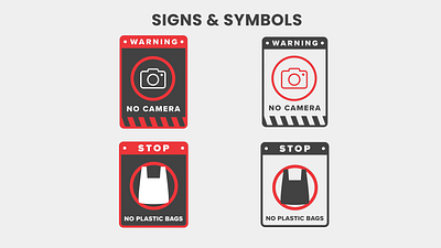 Essential Signs & Symbols Lottie Animation For Apps & Web animation app lottie caution design illustration lottie lottie animation lottie files motion graphics no camera sign no plastic no plastic sign plastic ban sign plastic use prohibited sign sign lottie animation signs signs motion graphics symbols ui ux