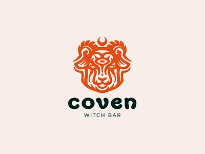 Coven bar character coven goat halloween horror logo logotype mystic scary witch