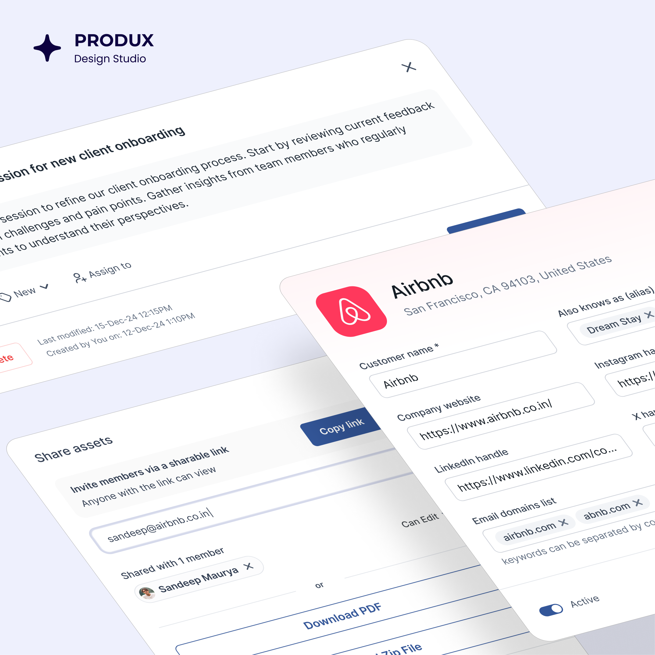 Pop up window component UI design