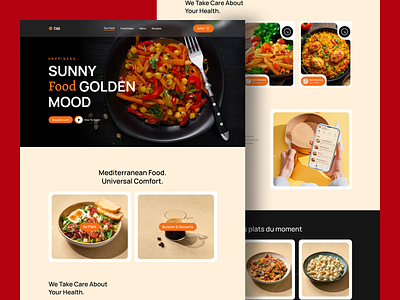 Food Landing page e commerce e commerce landing page e commerce store food food landing page resturent shop uiux