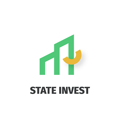 State Invest [logo] brand identity branding elephant invest logo logos logotype real estate skyscraper ლოგო ლოგოები