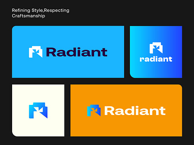 Radiant Logo I R Letter & Brand Identity abstract logo ai branding design gradient graphic design icon identity illustration logo logo design modern logo motion graphics r letter symbol tech ui unique logo visual mark web3